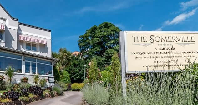 The Somerville from the road below