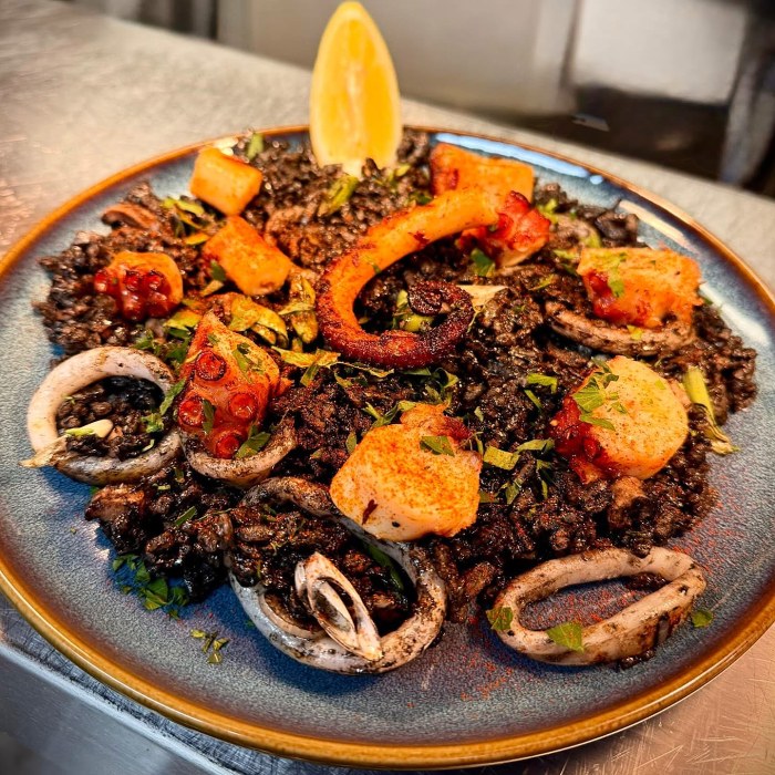 An example dish at The Globe, Torquay