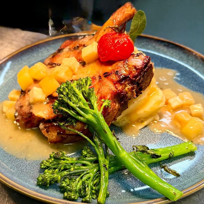 An example dish at The Globe, Torquay
