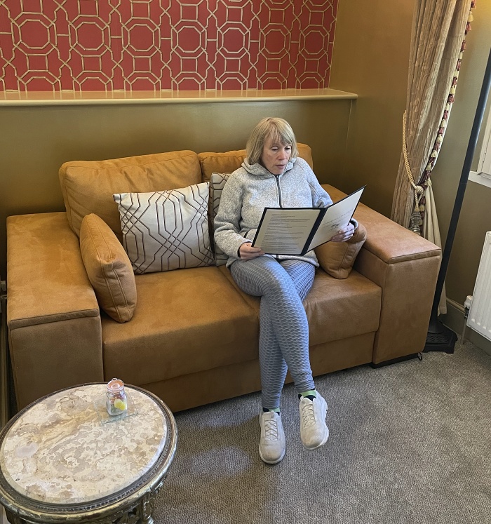 A very comfy sofa bed, at The Somerville