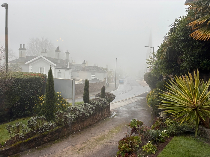 Sea fog in Torbay