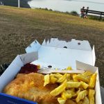 Fish and chips by the seaside