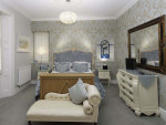 Duck egg colours of Room 1, the Meadfoot Suite