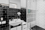 Black on White Art Deco tiles in Room 7